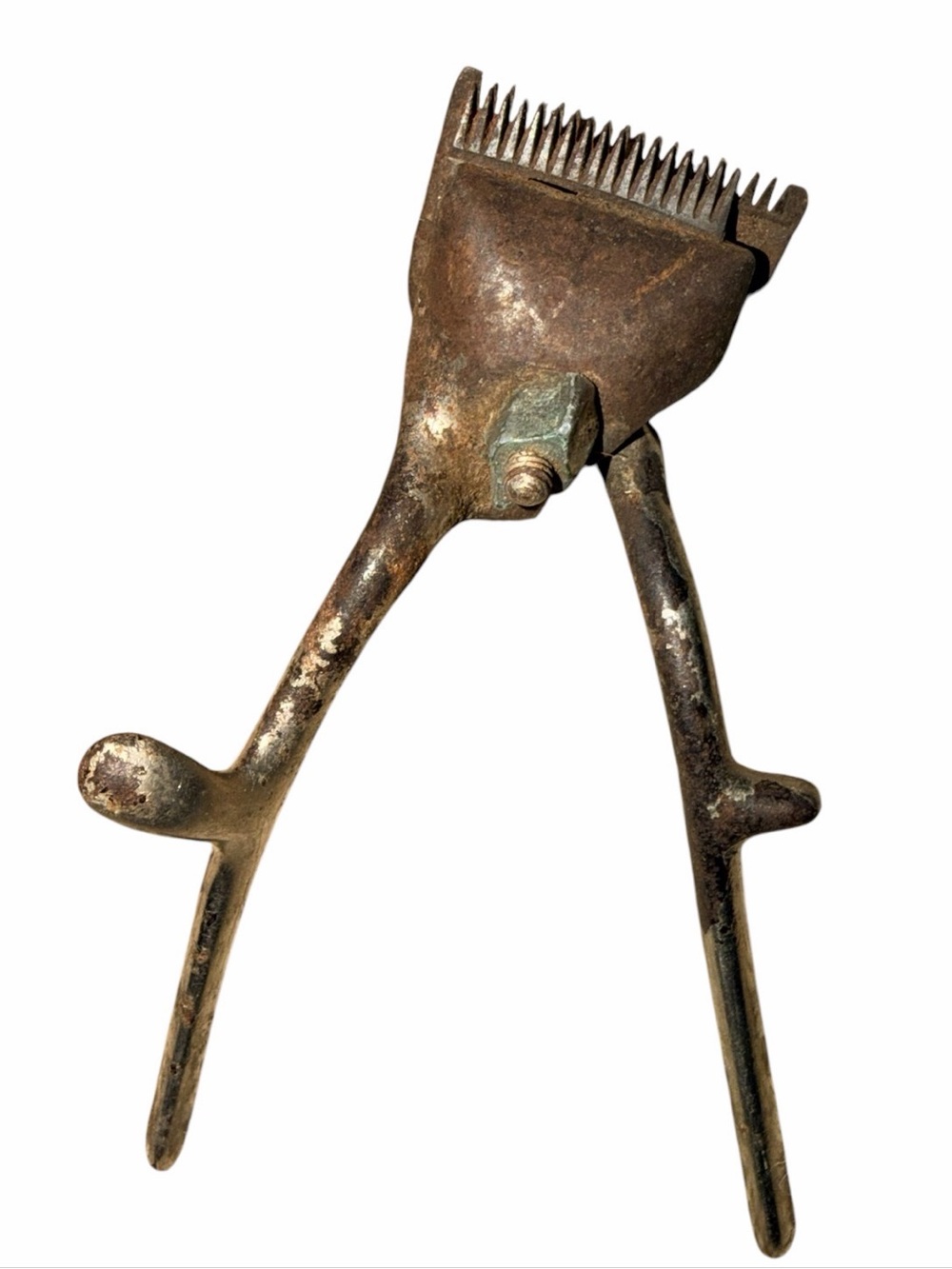 Vintage Manual Hair Clippers Antique Rusty Blade Plate Replacement Part Repair